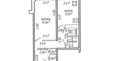 Apartamento 1 habitación en Minsk, Belarús
