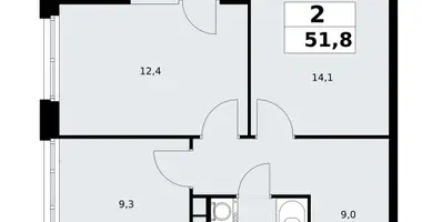 Appartement 2 chambres dans poselenie Sosenskoe, Fédération de Russie