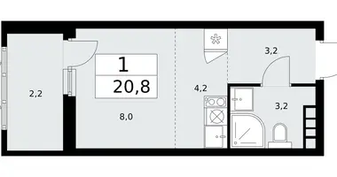 Appartement 1 chambre dans poselenie Sosenskoe, Fédération de Russie