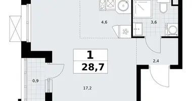 Appartement 1 chambre dans Postnikovo, Fédération de Russie