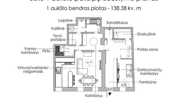 5 room apartment in Vilnius, Lithuania