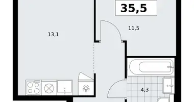 Квартира 1 комната в район Коммунарка, Россия