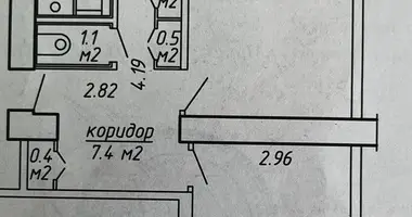 Mieszkanie 2 pokoi w Mińsk, Białoruś