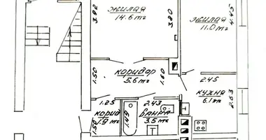 Appartement 2 chambres dans Navahroudak, Biélorussie