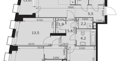 Wohnung 4 zimmer in Nordwestlicher Verwaltungsbezirk, Russland