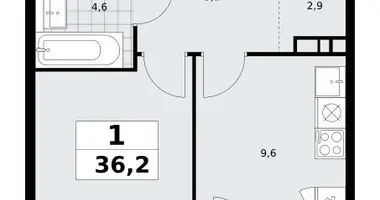 Wohnung 1 zimmer in Südwestlicher Verwaltungsbezirk, Russland