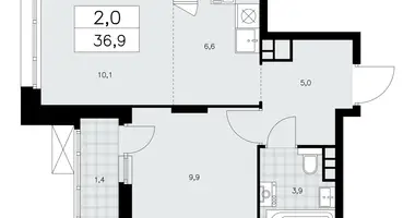 Apartamento 2 habitaciones en poselenie Sosenskoe, Rusia