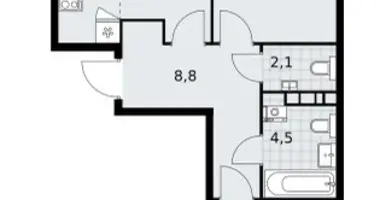 Apartamento 3 habitaciones en poselenie Sosenskoe, Rusia