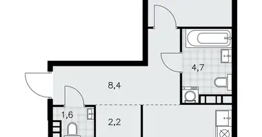 Apartamento 3 habitaciones en poselenie Sosenskoe, Rusia