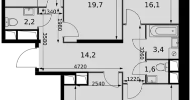 Appartement 4 chambres dans Razvilka, Fédération de Russie