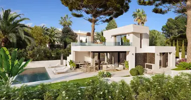 Villa 4 chambres avec parkovka parking, avec Terrasse, avec Système d'alarme dans Calp, Espagne