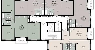 Appartement 2 chambres dans Kalodziscanski sielski Saviet, Bélarus