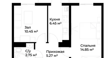 Квартира 2 комнаты в Ташкент, Узбекистан