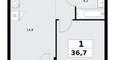 Apartamento 1 habitación en Kommunarka, Rusia