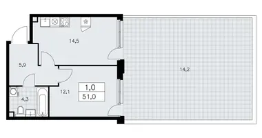 Appartement 1 chambre dans poselenie Sosenskoe, Fédération de Russie