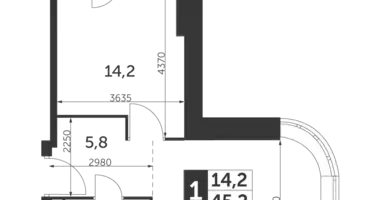 Mieszkanie 1 pokój w North-Eastern Administrative Okrug, Rosja