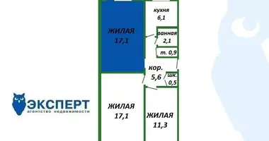 3 room apartment in Minsk, Belarus