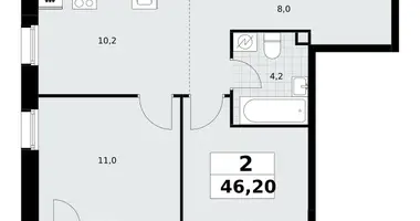 Wohnung 2 Zimmer in Postnikovo, Russland