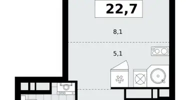 Appartement 1 chambre dans poselenie Sosenskoe, Fédération de Russie