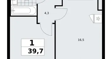 Apartamento 1 habitación en poselenie Sosenskoe, Rusia