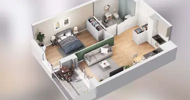 Apartamento 2 habitaciones en Poznan, Polonia