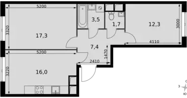 Appartement 2 chambres dans Razvilka, Fédération de Russie