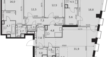 Apartamento 5 habitaciones en North-Western Administrative Okrug, Rusia