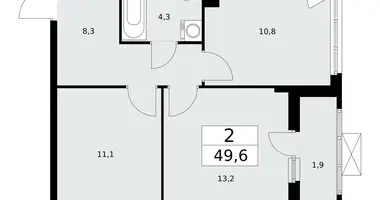 2 room apartment in poselenie Sosenskoe, Russia