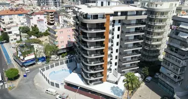 Apartamento 1 habitacion con acristalamiento con cámara, con balcón, con sistema de vigilancia de seguridad en Alanya, Turquía