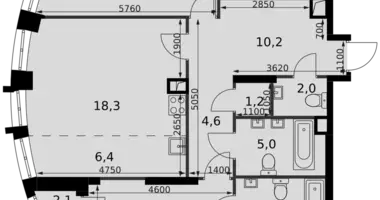 Apartamento 3 habitaciones en North-Western Administrative Okrug, Rusia