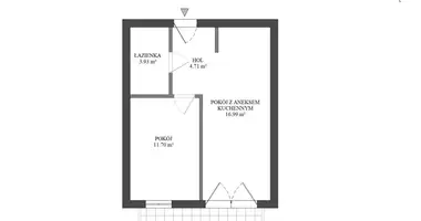 Apartamento 2 habitaciones en Varsovia, Polonia