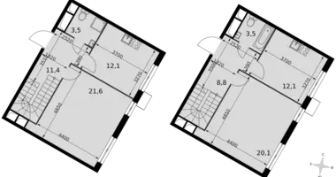 Wohnung 3 zimmer in Razvilka, Russland