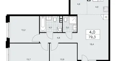 Appartement 4 chambres dans poselenie Sosenskoe, Fédération de Russie