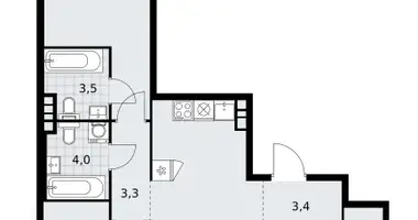 Appartement 3 chambres dans poselenie Sosenskoe, Fédération de Russie