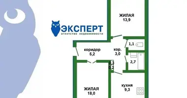 Wohnung 2 zimmer in Minsk, Belarus