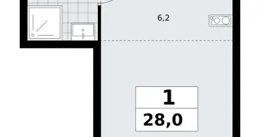 Appartement 1 chambre dans Kommunarka, Russie