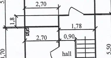 3 room house in Warsaw, Poland