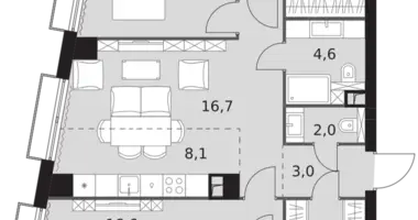 Wohnung 4 zimmer in Nordwestlicher Verwaltungsbezirk, Russland