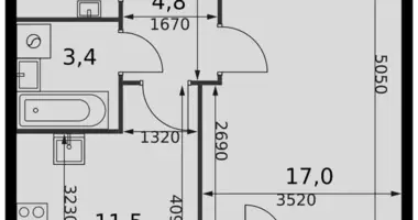 Appartement 1 chambre dans Razvilka, Fédération de Russie