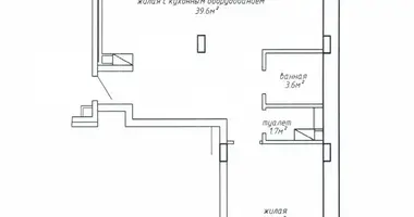 2 room apartment in Minsk, Belarus