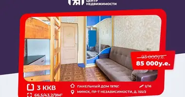 Apartamento 3 habitaciones en Minsk, Bielorrusia