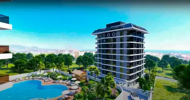 Penthouse 3 Zimmer mit Balkon, mit Klimaanlage, mit Meerblick in Payallar, Türkei