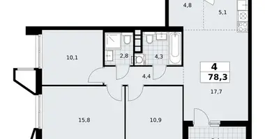 Appartement 4 chambres dans poselenie Sosenskoe, Fédération de Russie