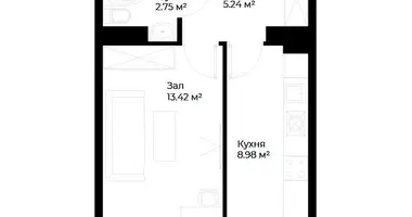 Квартира 1 комната в Ташкент, Узбекистан