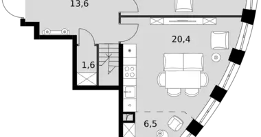 Apartamento 4 habitaciones en North-Western Administrative Okrug, Rusia