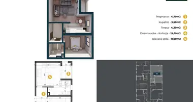 1 bedroom apartment in Bar, Montenegro