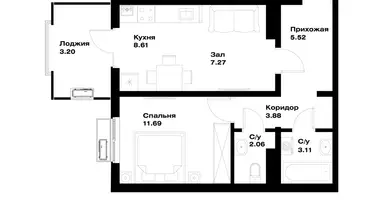 Квартира 1 комната в Ташкент, Узбекистан