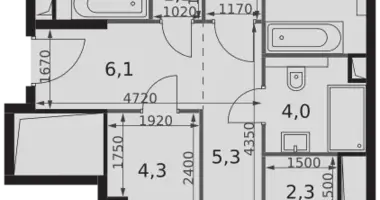 Apartamento 3 habitaciones en North-Western Administrative Okrug, Rusia