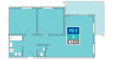 Apartamento 3 habitaciones en Provodina, Montenegro