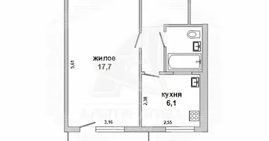 Wohnung 1 zimmer in Brest, Belarus